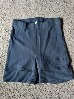 Free People Movement Victory Biker Shorts in navy blue, size small
